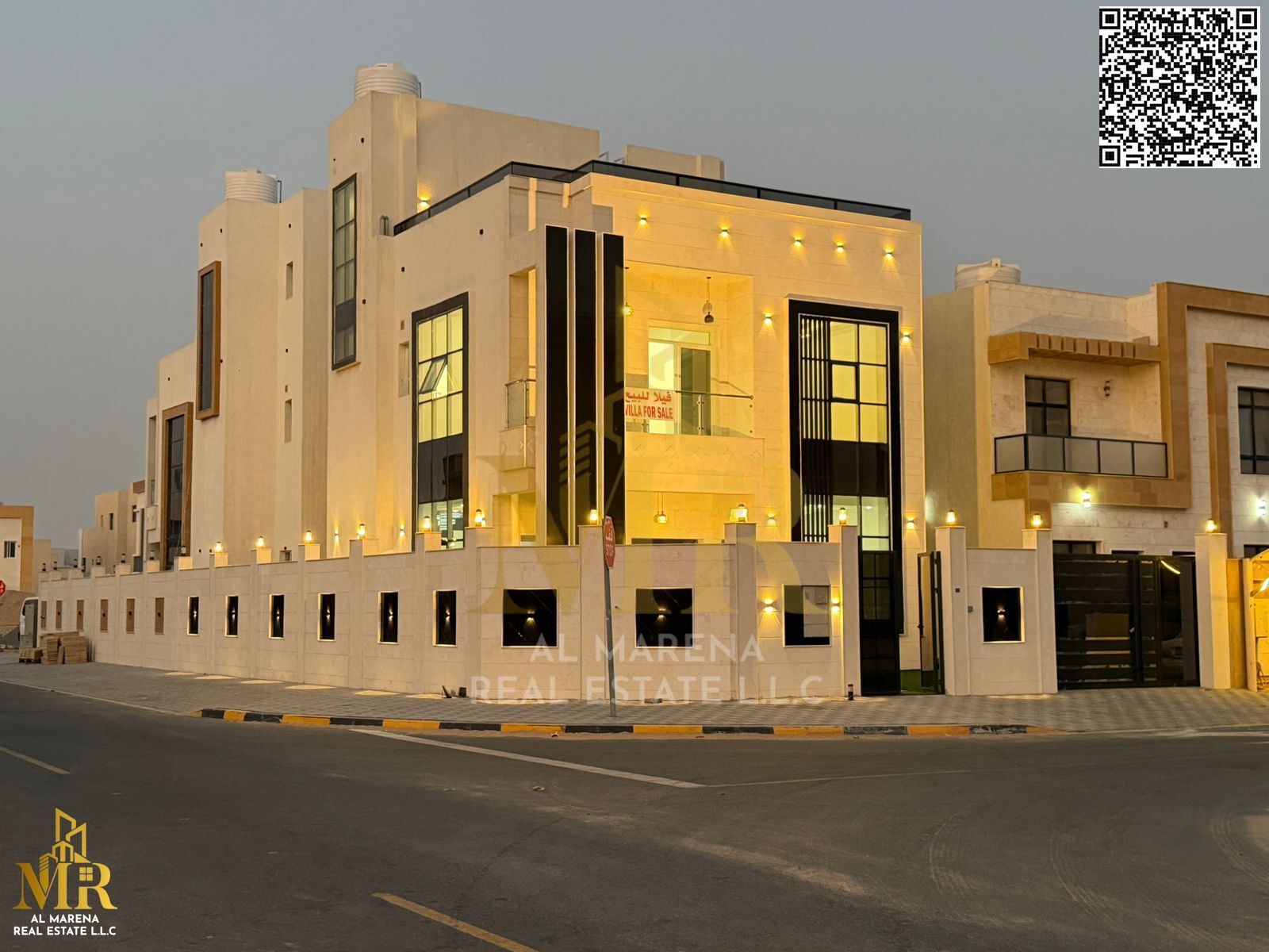 A luxurious two-story corner villa with a rooftop terrace and spacious yard, featuring four master bedrooms, high-end custom finishes, and an unmissab