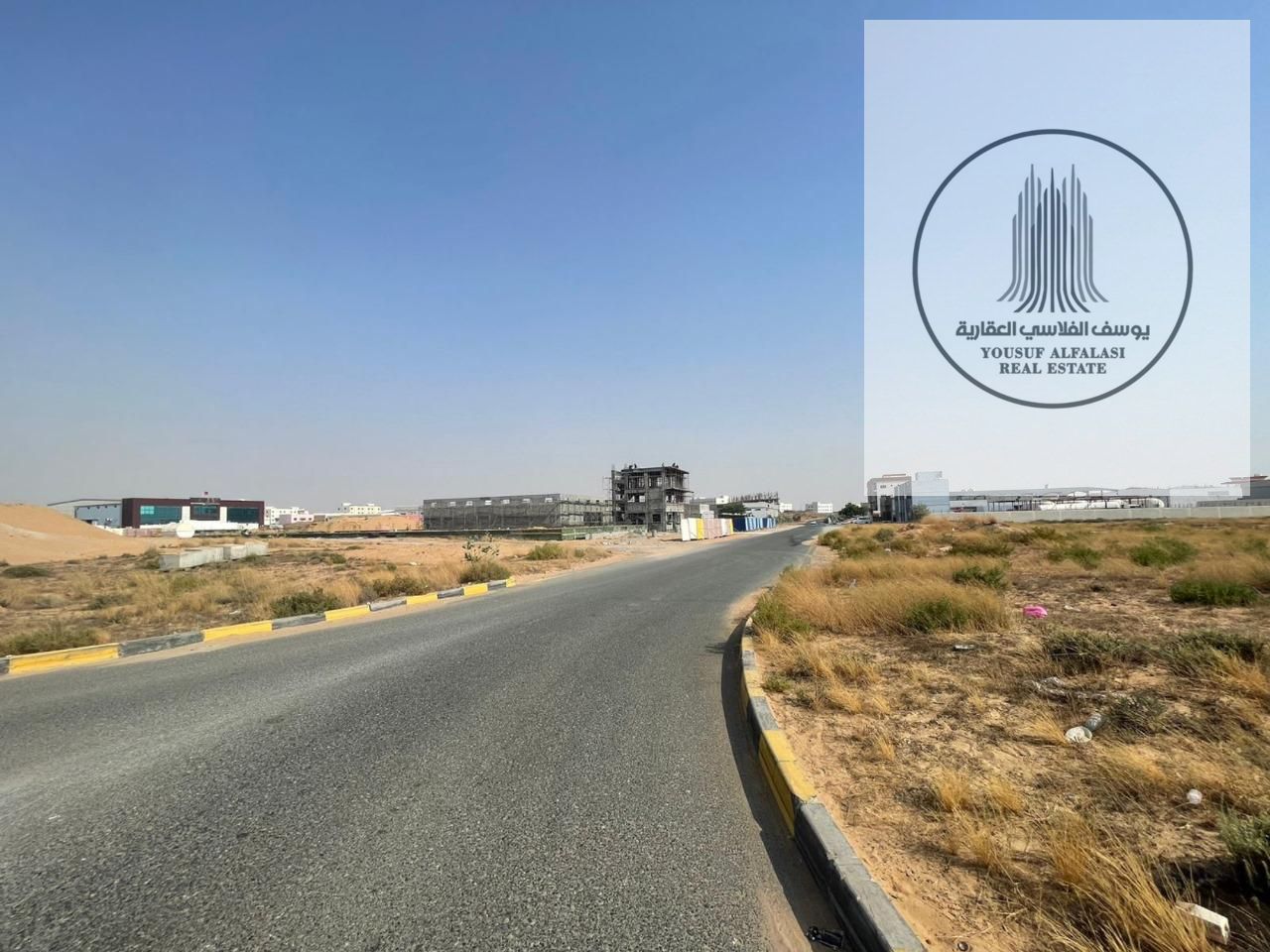 Industrial land, freehold, open to all nationalities, on a street with an area of 28,000 feet.