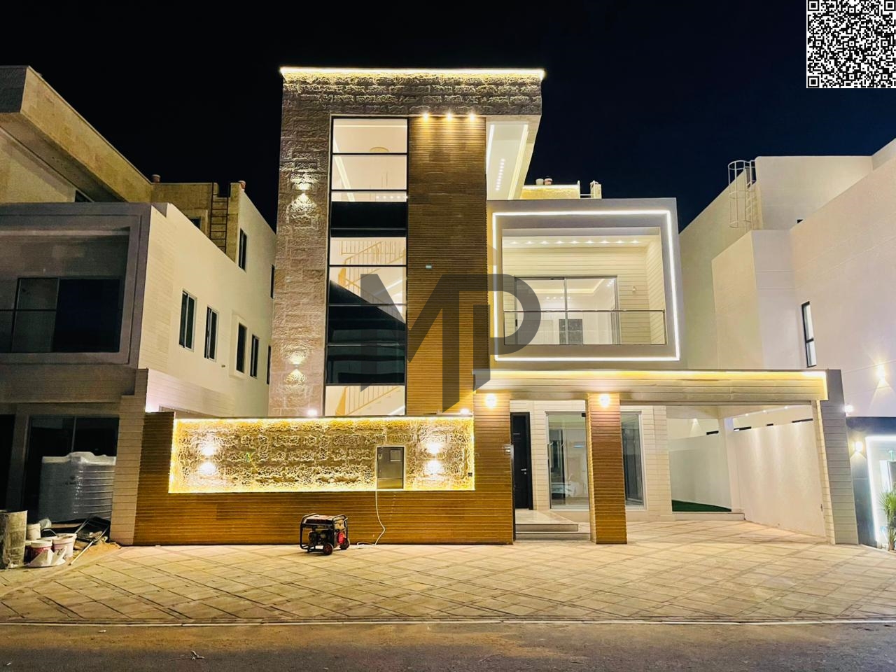 Villa for sale - two floors with a roof and a large courtyard - near Sheikh Mohammed Bin Zayed Road - freehold ownership for all nationalities for lif