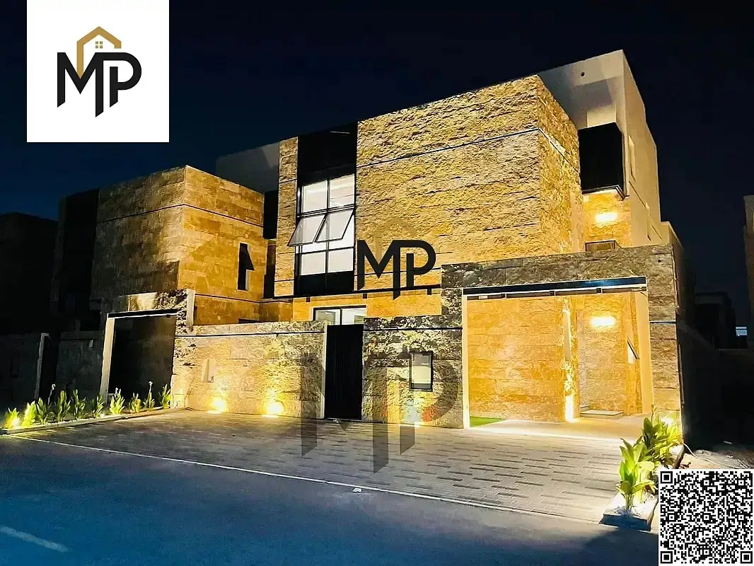 Luxury villa for sale in Al Bahia, Ajman | 6 master bedrooms | Majlis and living room | Includes registration and ownership fees