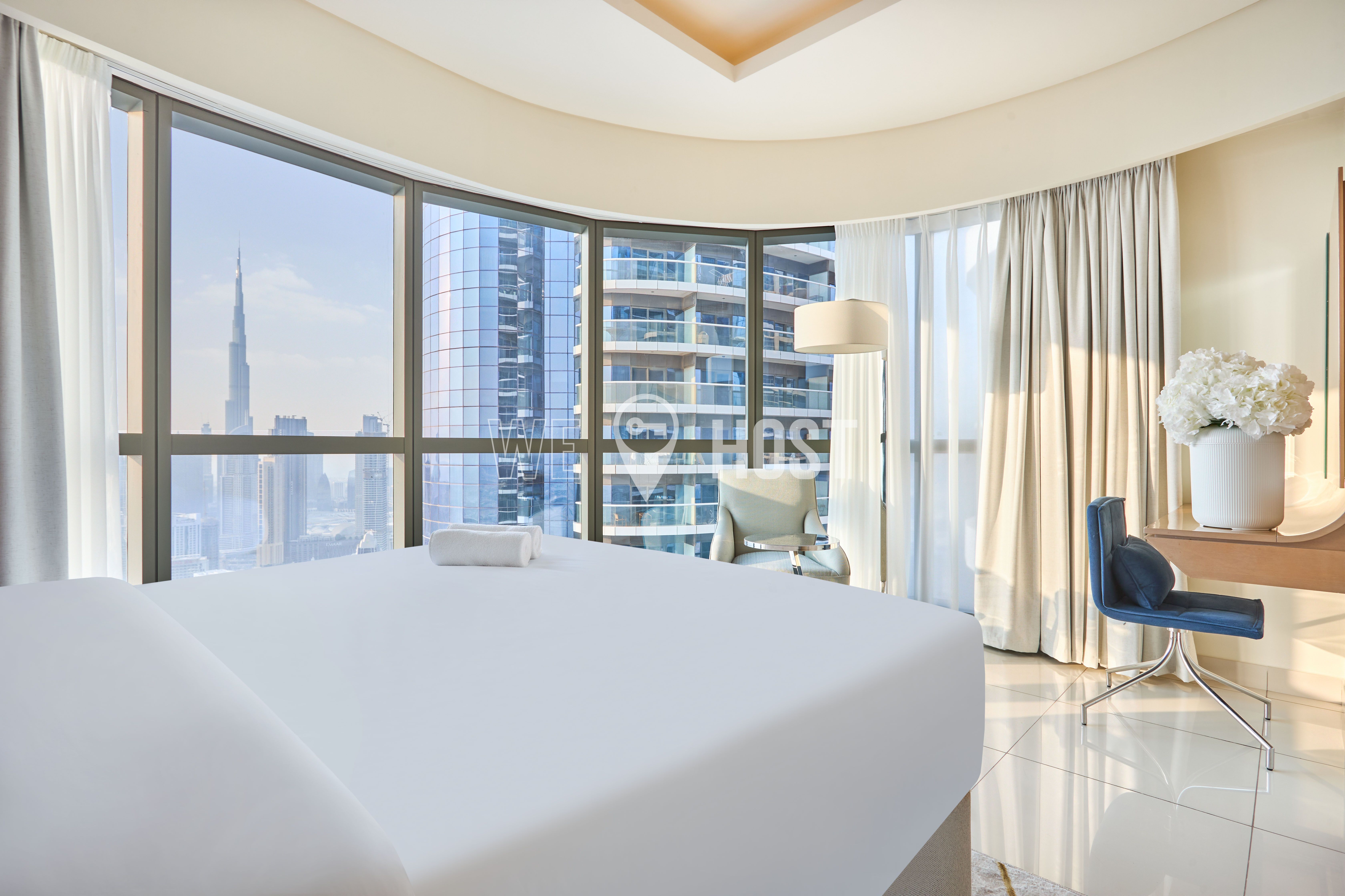 Burj Khalifa View | High-Floor | Upgraded 3Bed Apt