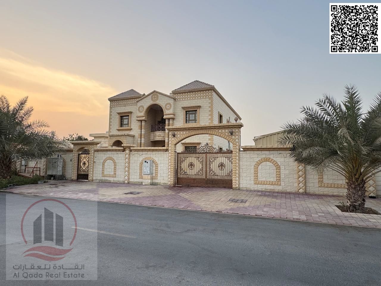Villas for sale in Al Rawda 3 area, elegant design, prime location, including electricity, water and air conditioning