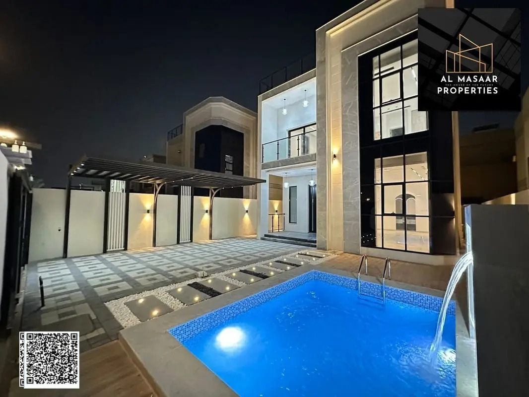 Ready-to-move-in villa in Rawda 2, 5 master bedrooms with built-in wardrobes + private pool, excellent finishing