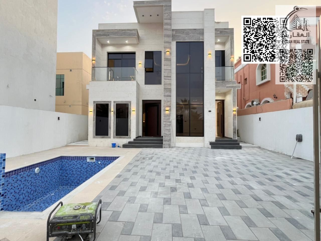 Villa for sale directly from the owner, second plot from Sheikh Ammar Street. Includes water and electricity fees, as well as air conditioners. Excell