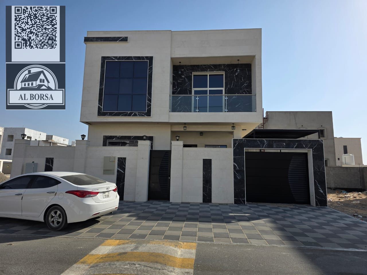 Luxury villa for rent in Al Amrah, Ajman | 5 master bedrooms + majlis + living room + maid's room | Prime location and excellent price
