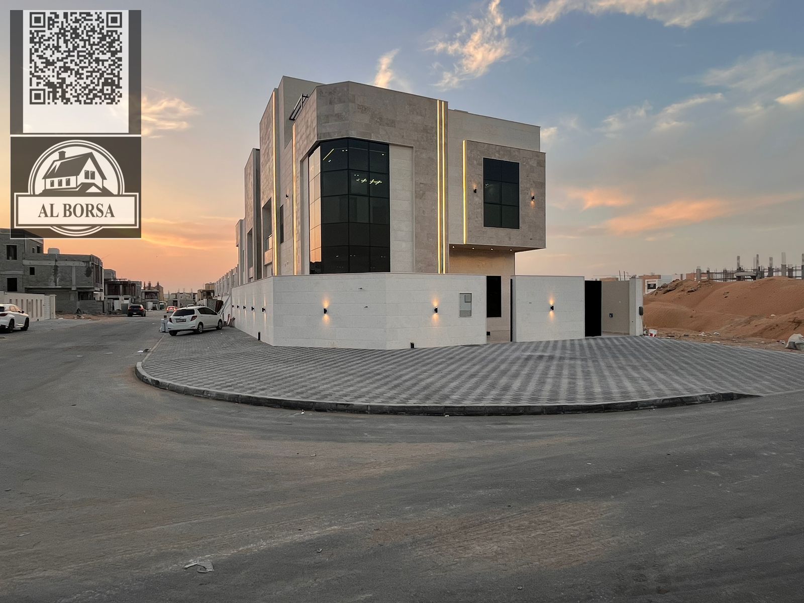 Villa for rent in Al Zahia area, corner location on two streets, two floors and a roof, first occupancy, ready to move in.