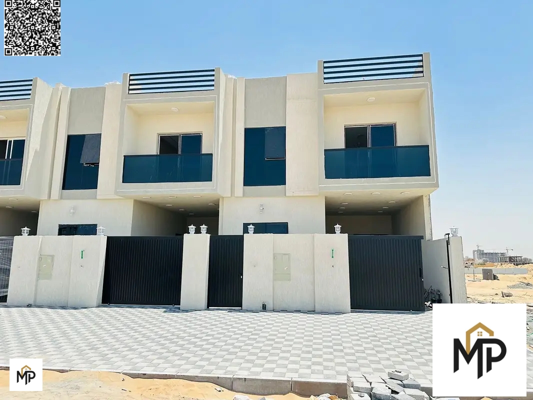 Luxury super deluxe villa for sale in Al Helio 2, Ajman, at an attractive price including registration and ownership fees.