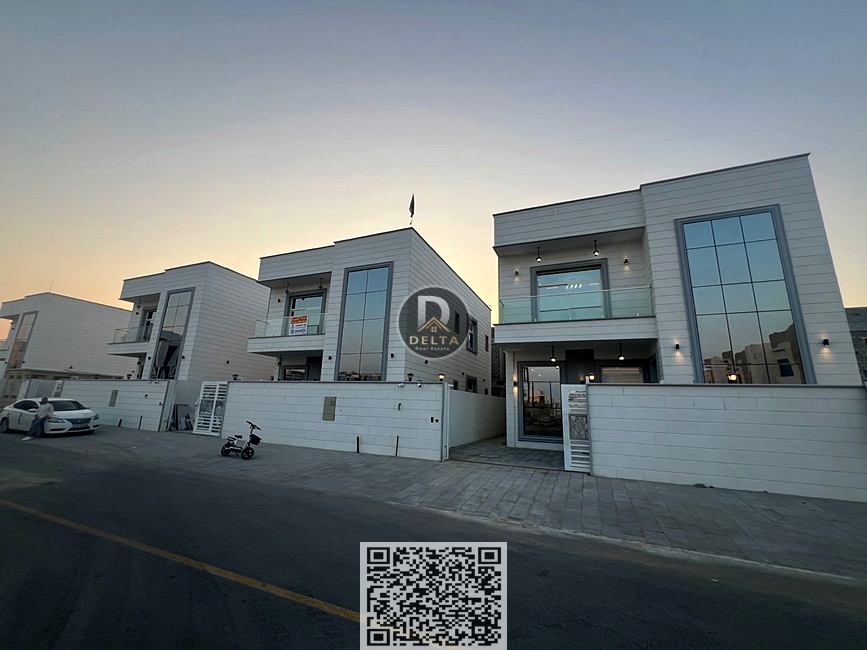 Villa for sale in Al Zahia – 5 bedrooms – 4 stone facades – Includes split AC units, registration fees, and security cameras!