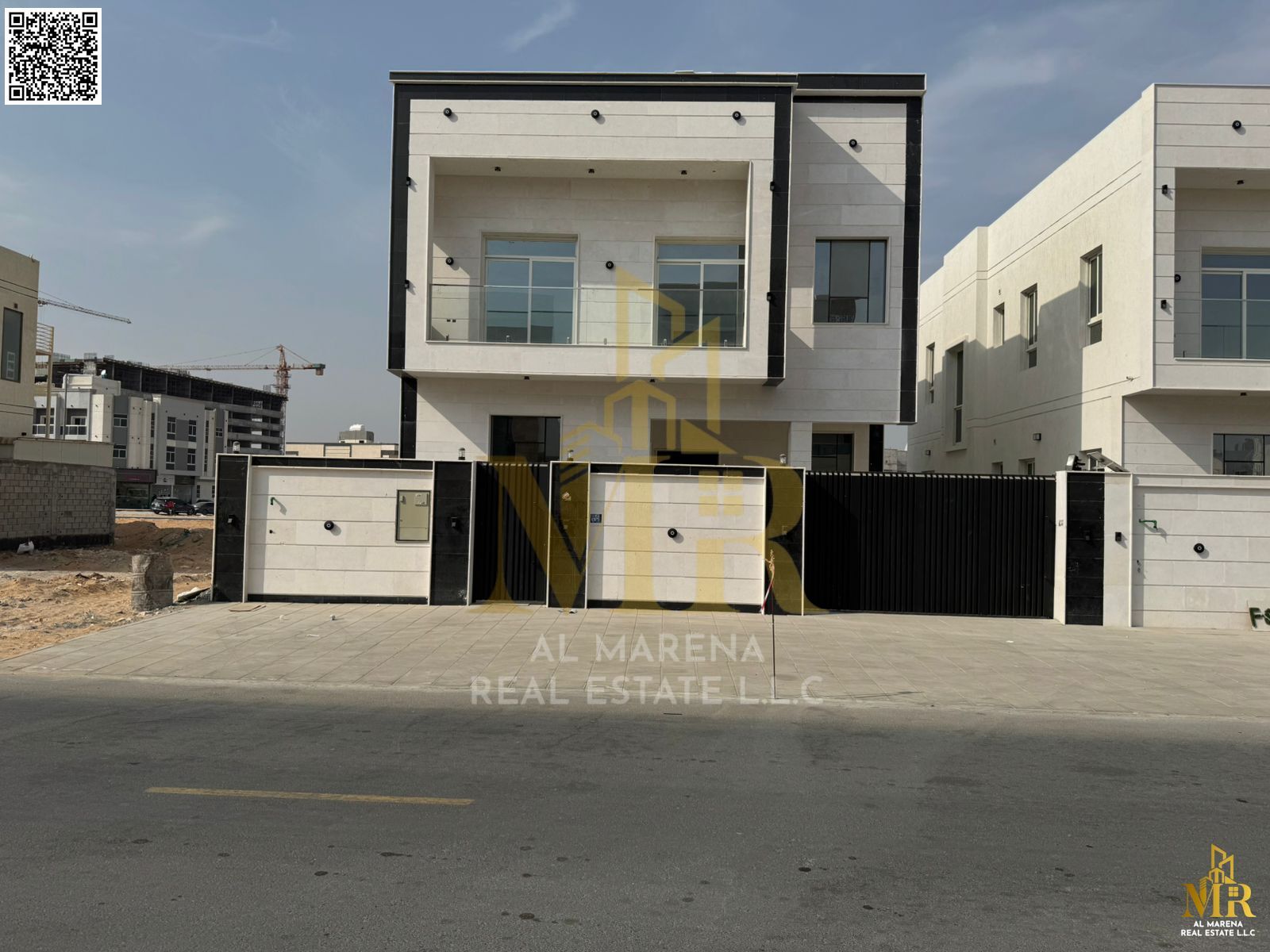 Direct from the owner: Super deluxe luxury villa for sale in Al Helio 2, Ajman. Freehold ownership for all nationalities, registration fees included.