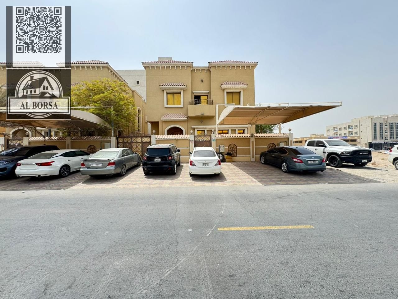 Luxury villa for rent in Al Rawda 3 – Ajman | 5 master bedrooms + majlis + living room + maid's room | Prime location and high-end finishing