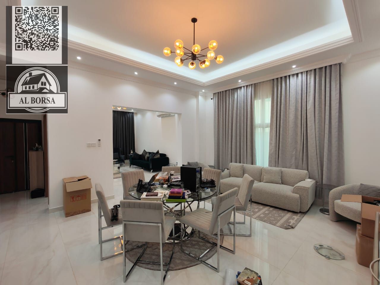 Fully furnished villa for rent in Al Yasmin area - Ajman | 5 master bedrooms + majlis + upscale lounge |