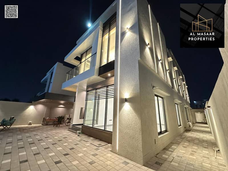 Villa for sale in Al Rawdah, ready to move in, close to all services, with very elegant designs.