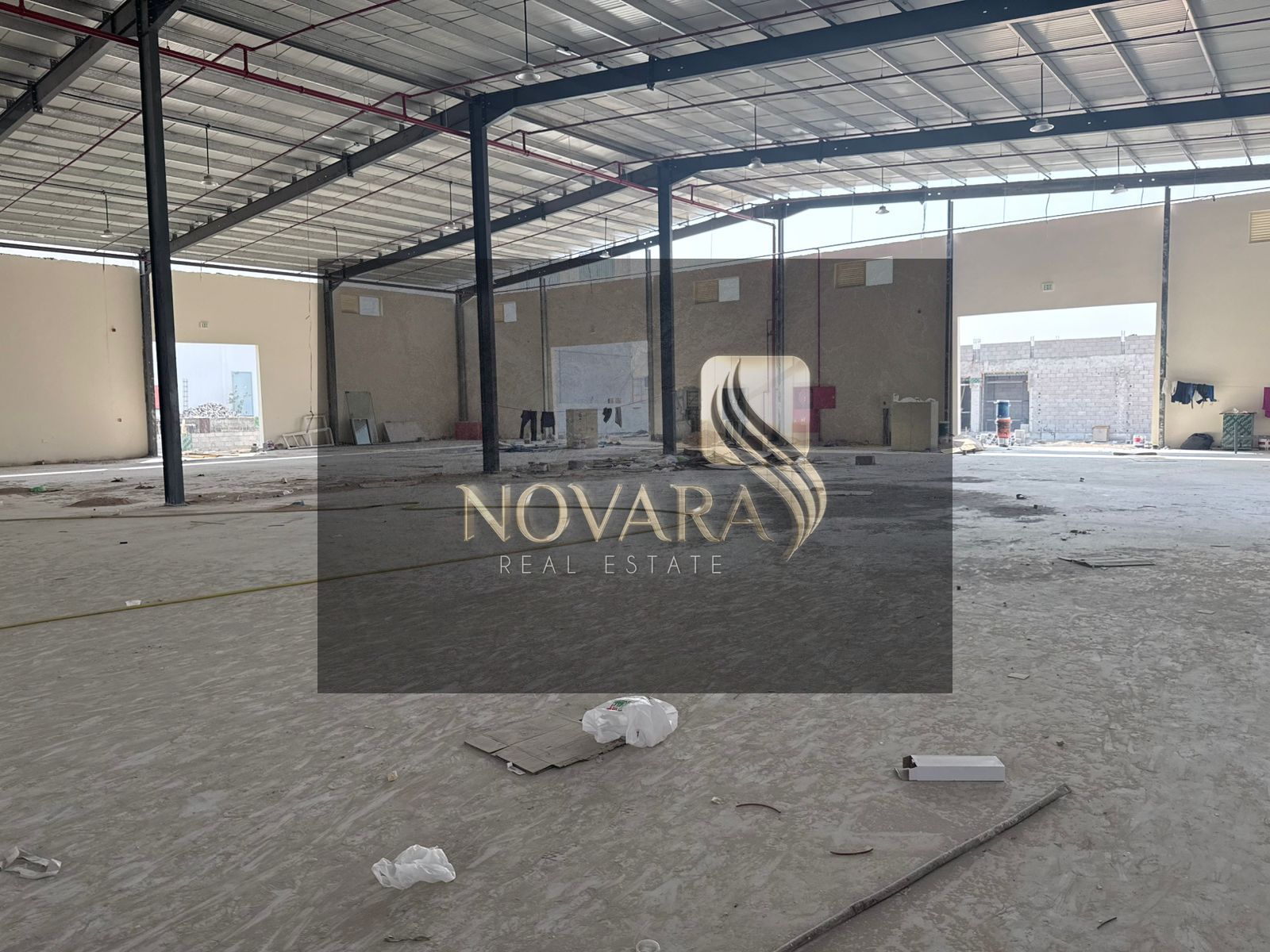 Warehouse for rent in Umm Al Thu’ub, Umm Al Quwain, area 20,000 sq ft, electricity 250 kW, workers’ accommodation and external office, prime location.