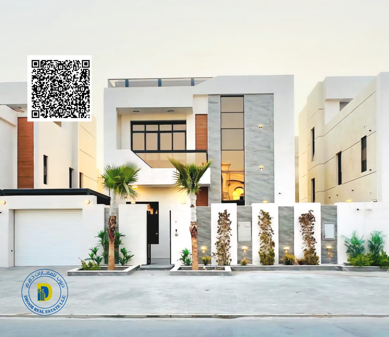 Modern villa with 6 bedrooms, swimming pool, and rooftop terrace. Price includes water, electricity, air conditioning, and a fully equipped kitchen