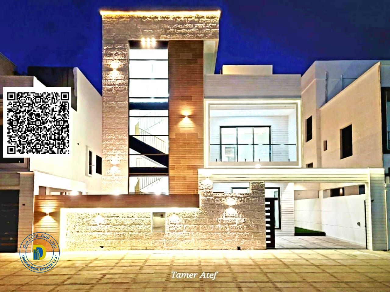 For sale: Modern villa in Al Bahia area, 6 bedrooms and a roof terrace, at an excellent price. Freehold ownership available to all nationalities.