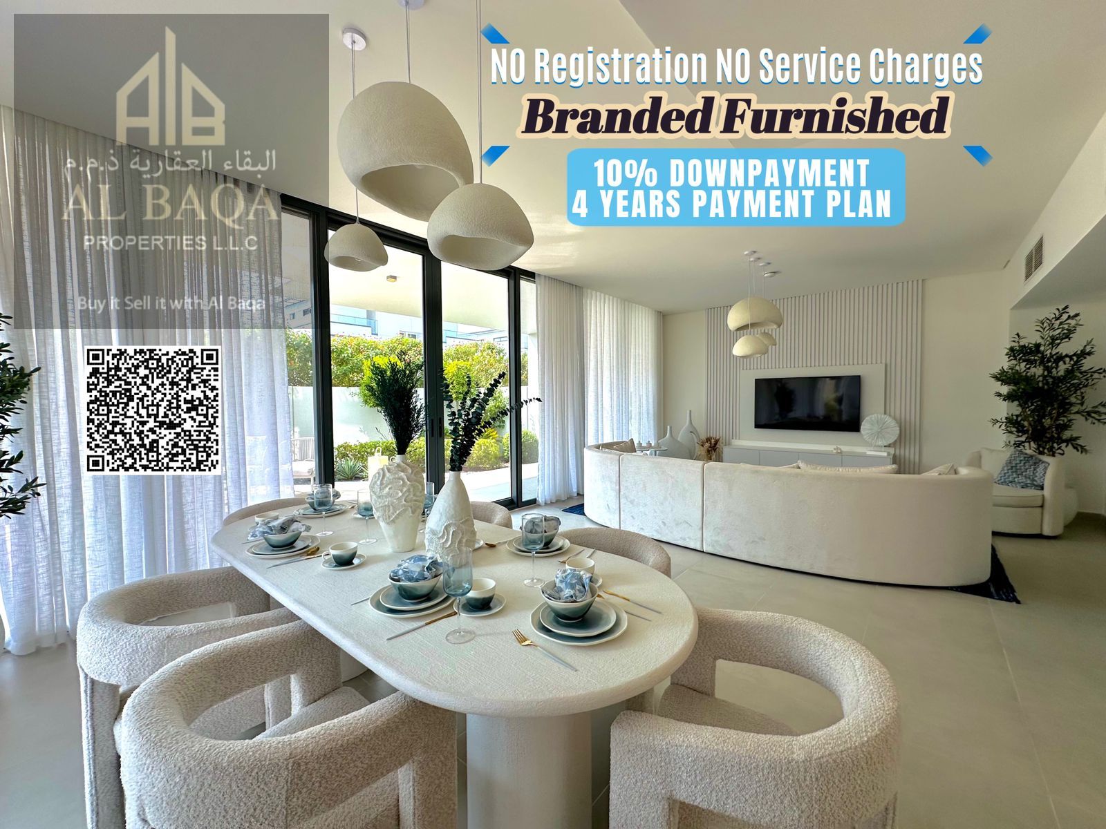 FURNISHED 10% DP INSTALMENTS PLAN 4 YRS POST HANDOVER I READY