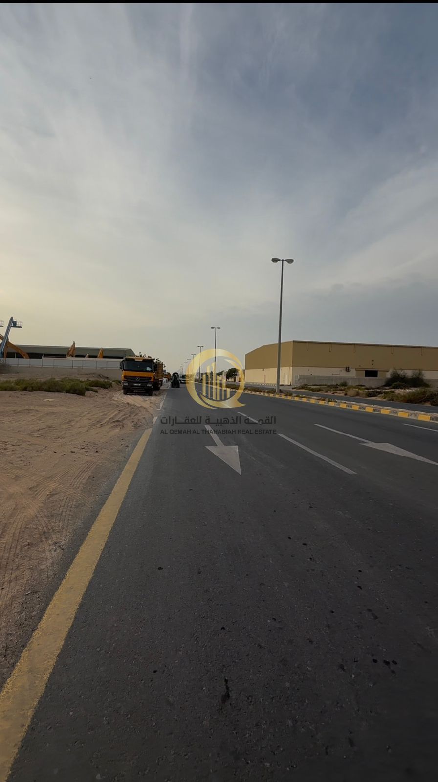For sale: a very special land in Al-Hano Al-Jalil with a very spacious area of 13,880 square feet, easy to enter and exit from the UAE border.