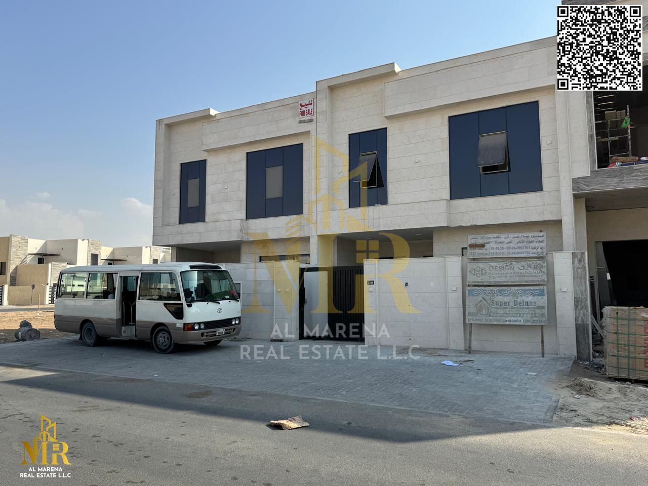 "Luxury villa in Al Helio 2, Ajman - 5 master bedrooms, modern design, private pool, indoor waterfall, prime location near Mohammed Bin Zayed Road"