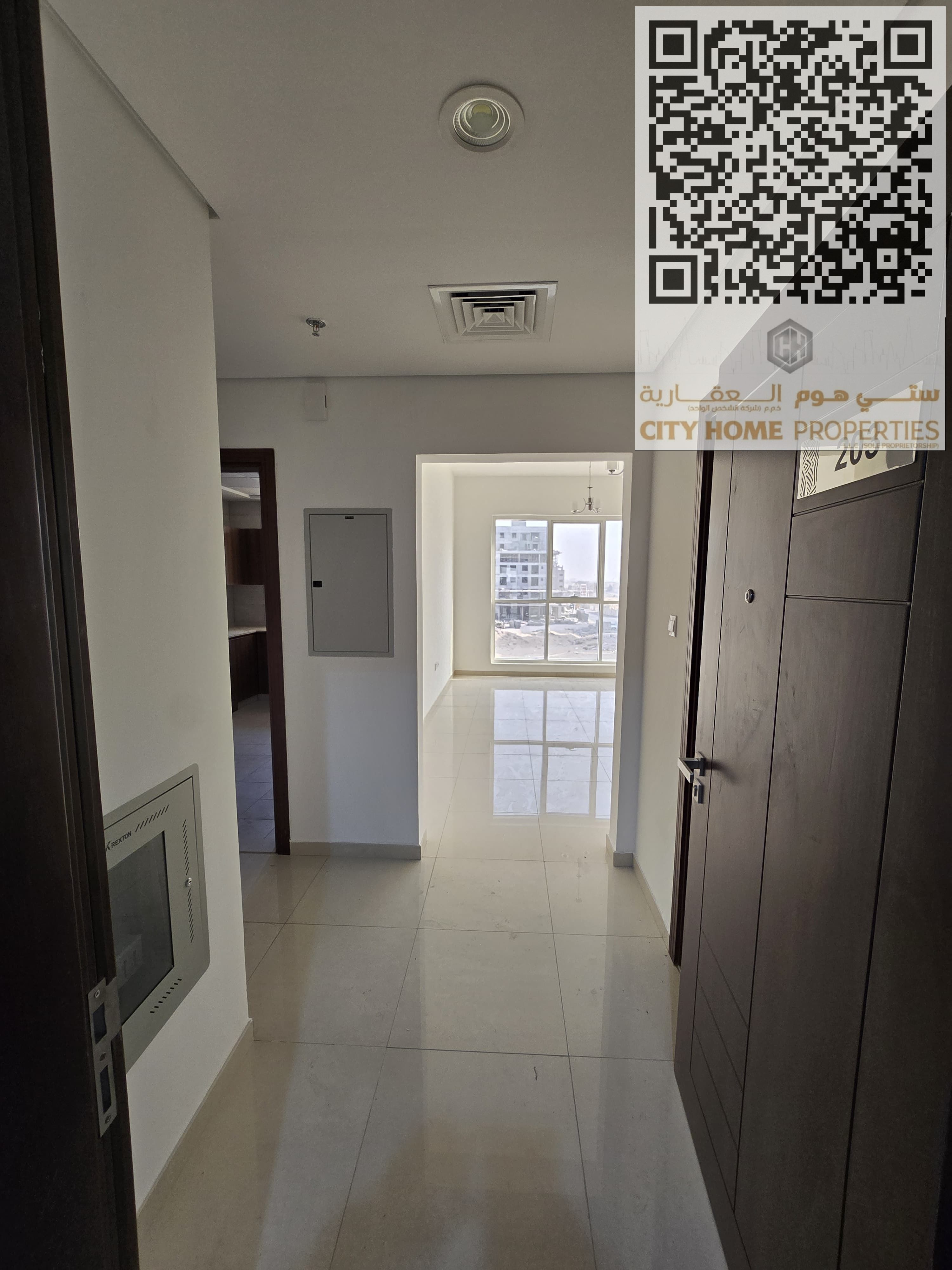 Large 1-bedroom hall apartment in Al Jurf 3, located in a family-friendly, hotel-style building
