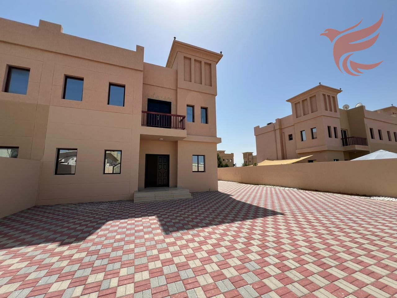 VILLA 3BR FOR RENT MAID ROOM WITH SWIMMING POOL CORVER PARKING INSIDE BALCONY AL QUSAIDAT RAK