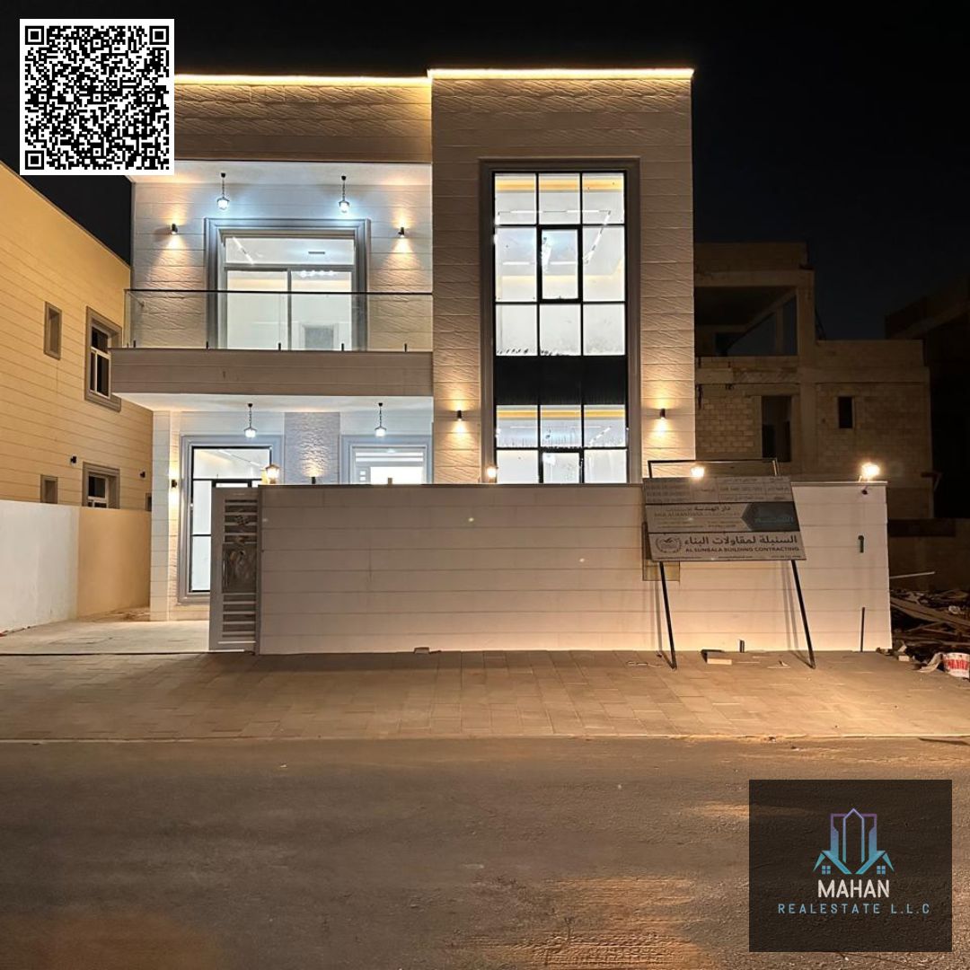 Elegant 5-Bedroom Villa for Sale in Ajman | Split ACs | Full Stone Facade | Freehold
