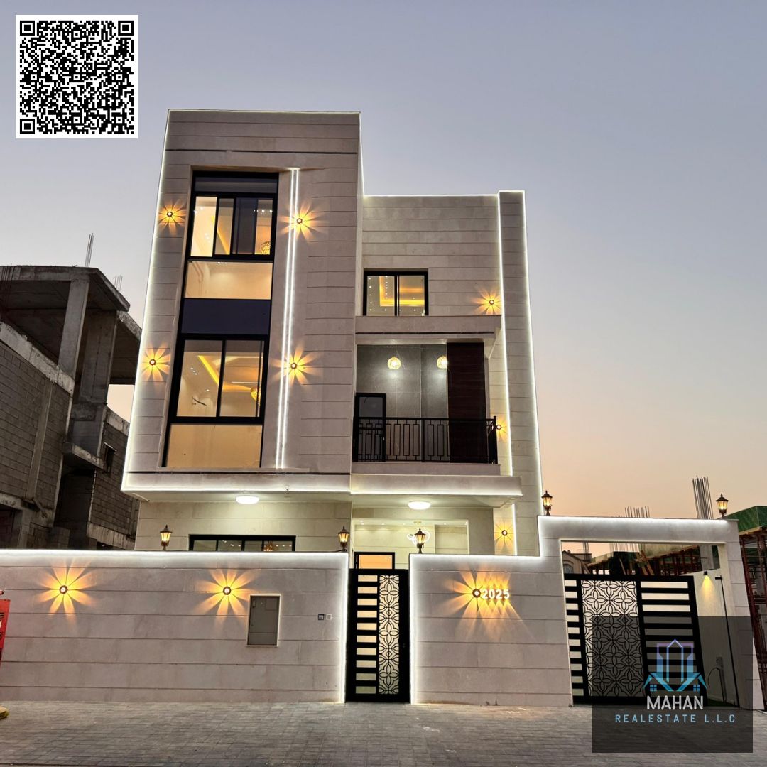 Modern 6-Bedroom Villa for Sale in Al Zahya 2, Ajman – Registration & Utilities Included