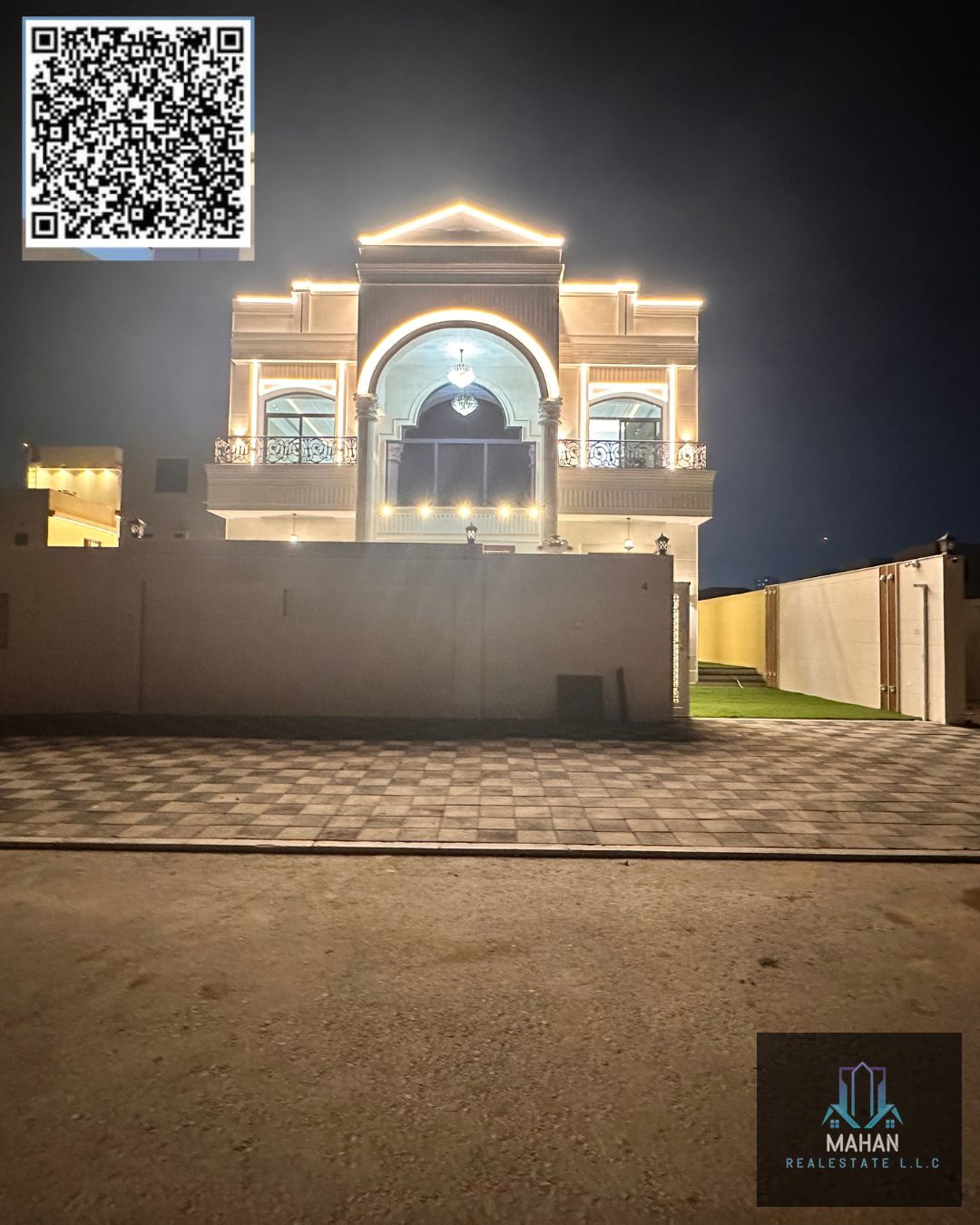 Classic Corner Villa for Sale in Al Helio 2, Ajman Property Details: 	•	Location: Al Helio 2, Ajman (Close to Azha Community) 	•	Design: Classic Design – Sikka Corner Villa 	•	Land Area: 4,100 sq. ft 	•	Built-up Area: 4,300 sq. ft 	•	Price: AED 2.35 Mill