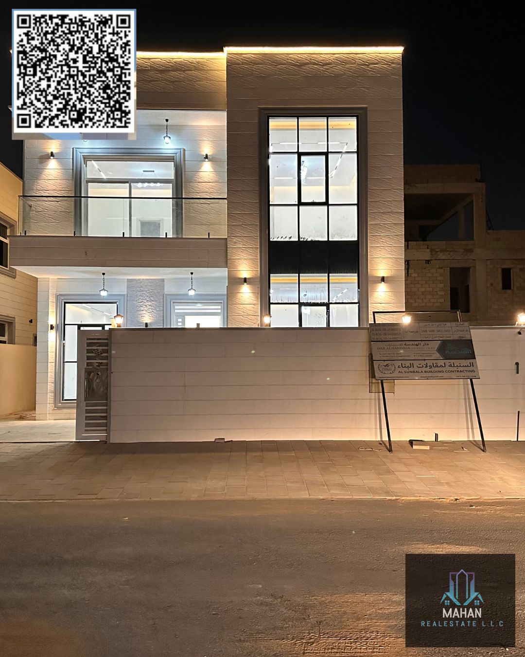 Fully Description: Luxury 5-Bedroom Villa for Sale in Al Helio 2 – Ajman Elegant modern design with full stone cladding on all 4 sides and high-quality finishing. Land Area: 3,800 sq. ft Built-Up Area: 4,200 sq. ft 5 Master Bedrooms + Maid