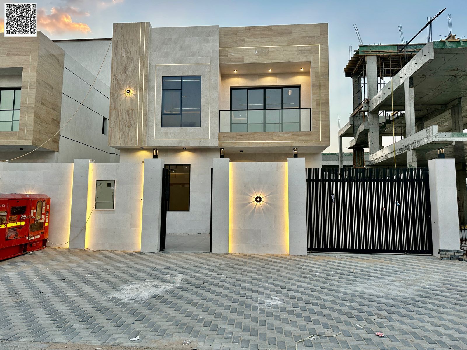A villa at a price including registration and ownership fees , ready for occupancy in the most prestigious areas of Ajman, freehold