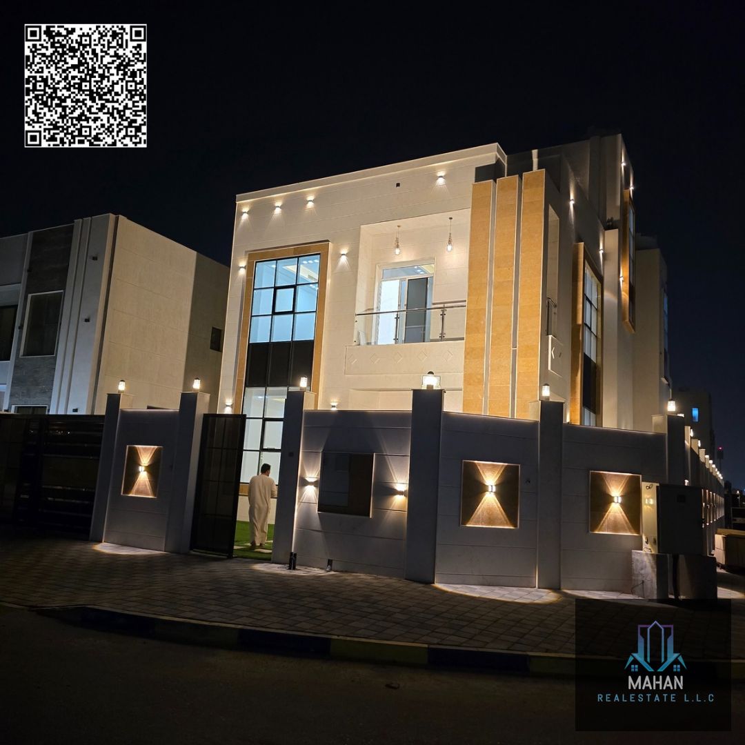 "Corner Luxury Villa in Prime Al Zahya, Ajman | 4 Bedrooms + Maid's Room | Ground, First Floor & Roof"
