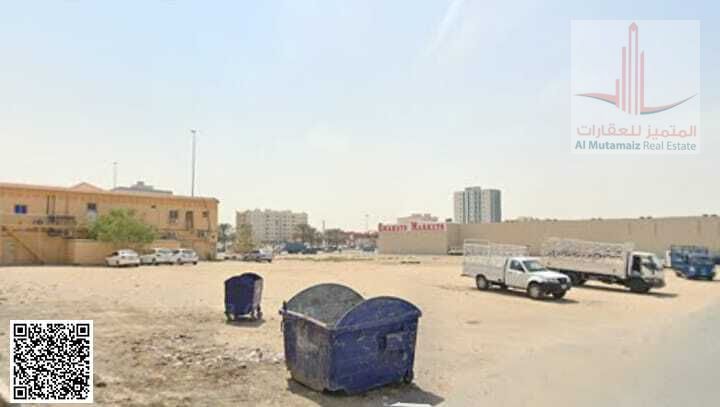 For sale in Ajman, industrial land in Al Jurf 2, next to Al Safeer Mall and Emirates Markets, 14,531 sq ft. Asking price: AED 7,200,000