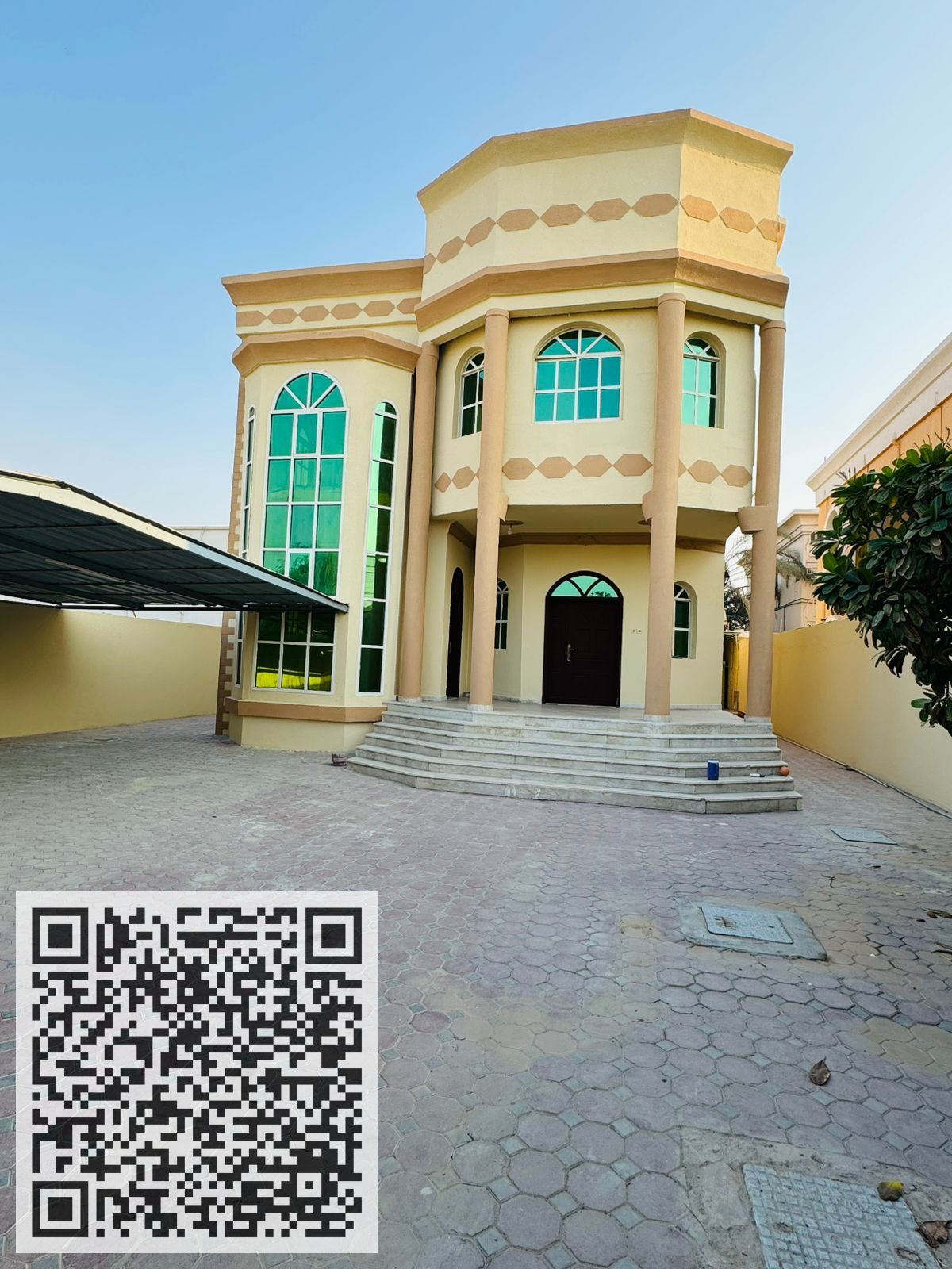 Villa for rent in Ajman, Al Rawda area, on a main street