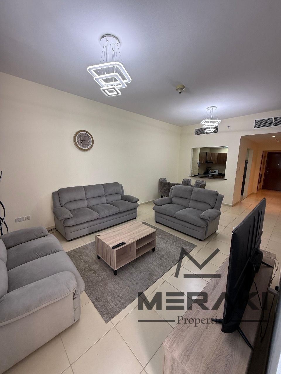 Two-bedroom apartment with a living room at a fire-sale price, a very great deal, super deluxe finish in Ajman One Towers, right in the heart of Ajman