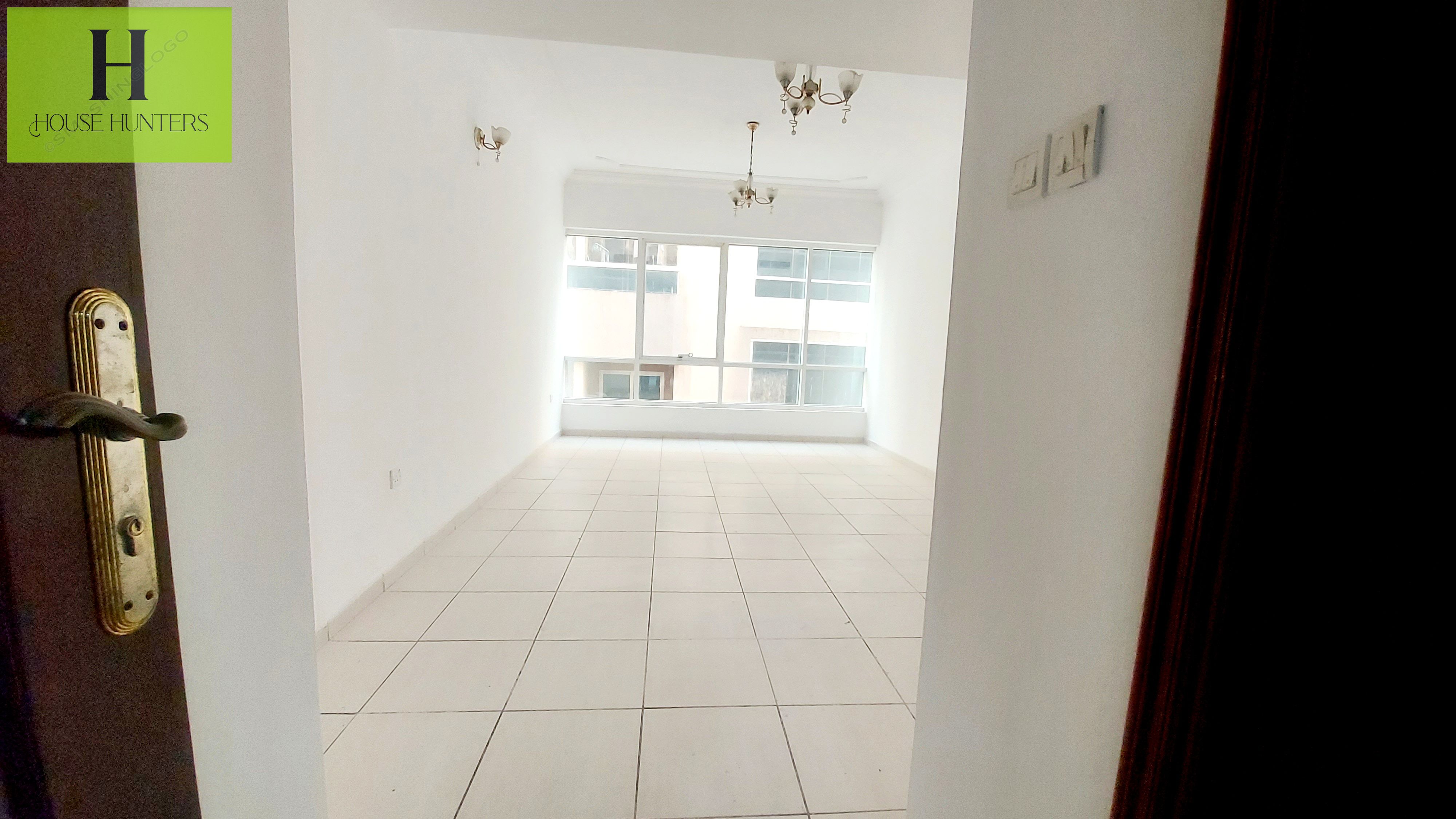 1bhk with balcony Wardrobe and gym pool