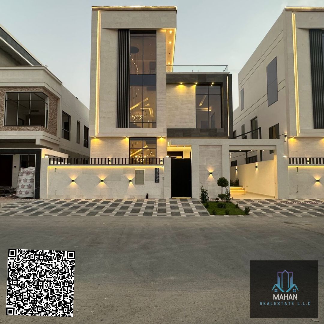 Amazing Brand new modern villa for sale in Al Ajman Al Yasmeen area freehold for all nationalities price