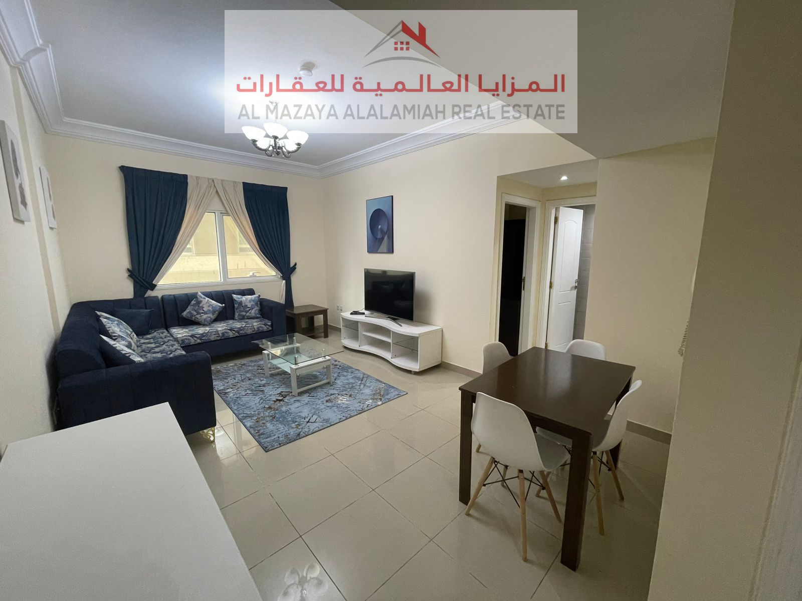 For monthly rent, A fully furnished one-bedroom apartment in Al Taawun - Sharjah - Wifi included