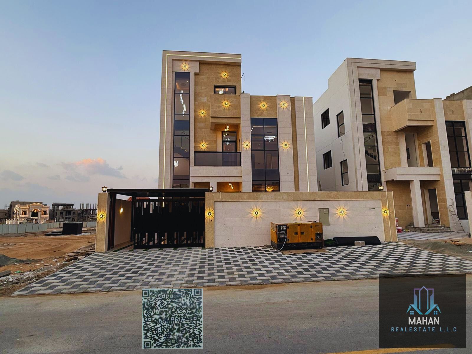 Brand New Luxury Villa for Sale in Ajman – Al Helio 2 | 5 Master Bedrooms | With Roof | Free AC & Registration