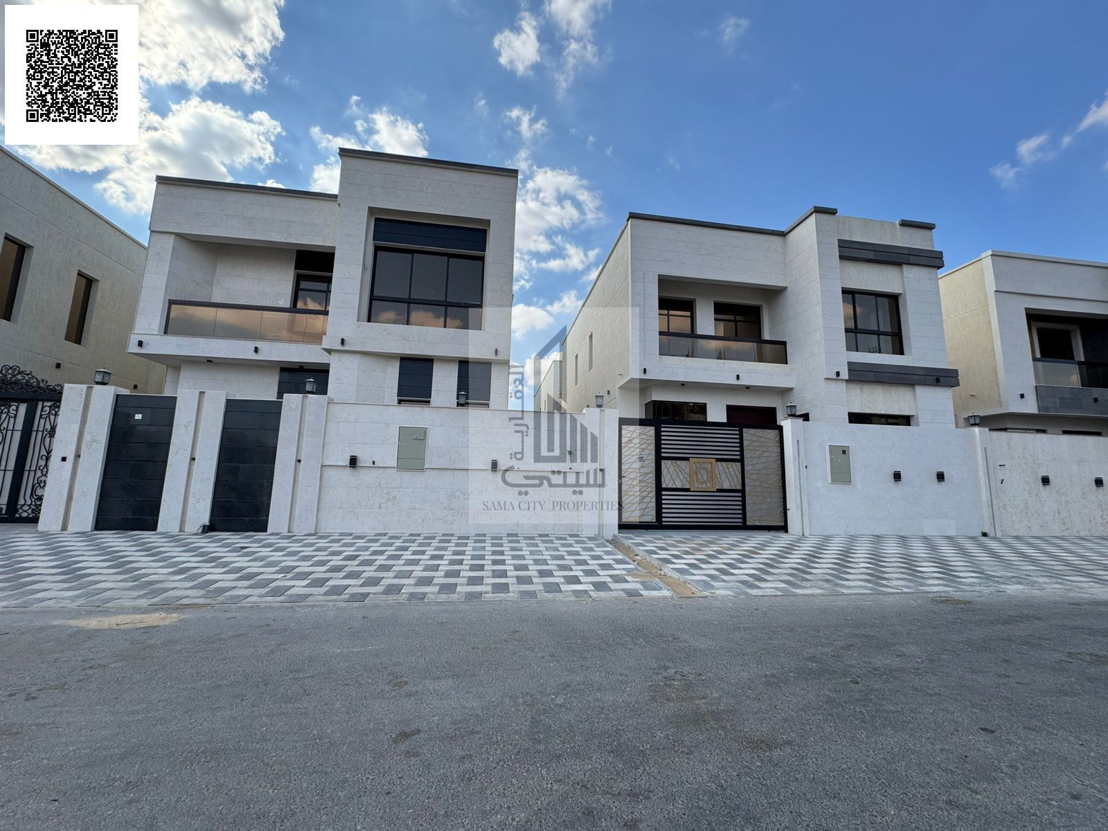 Villa for Sale in Al Yasmin Consisting of: • 5 Master Bedrooms • Majlis with Bathroom • Living Room with Bathroom • Main Kitchen • Maid's Room