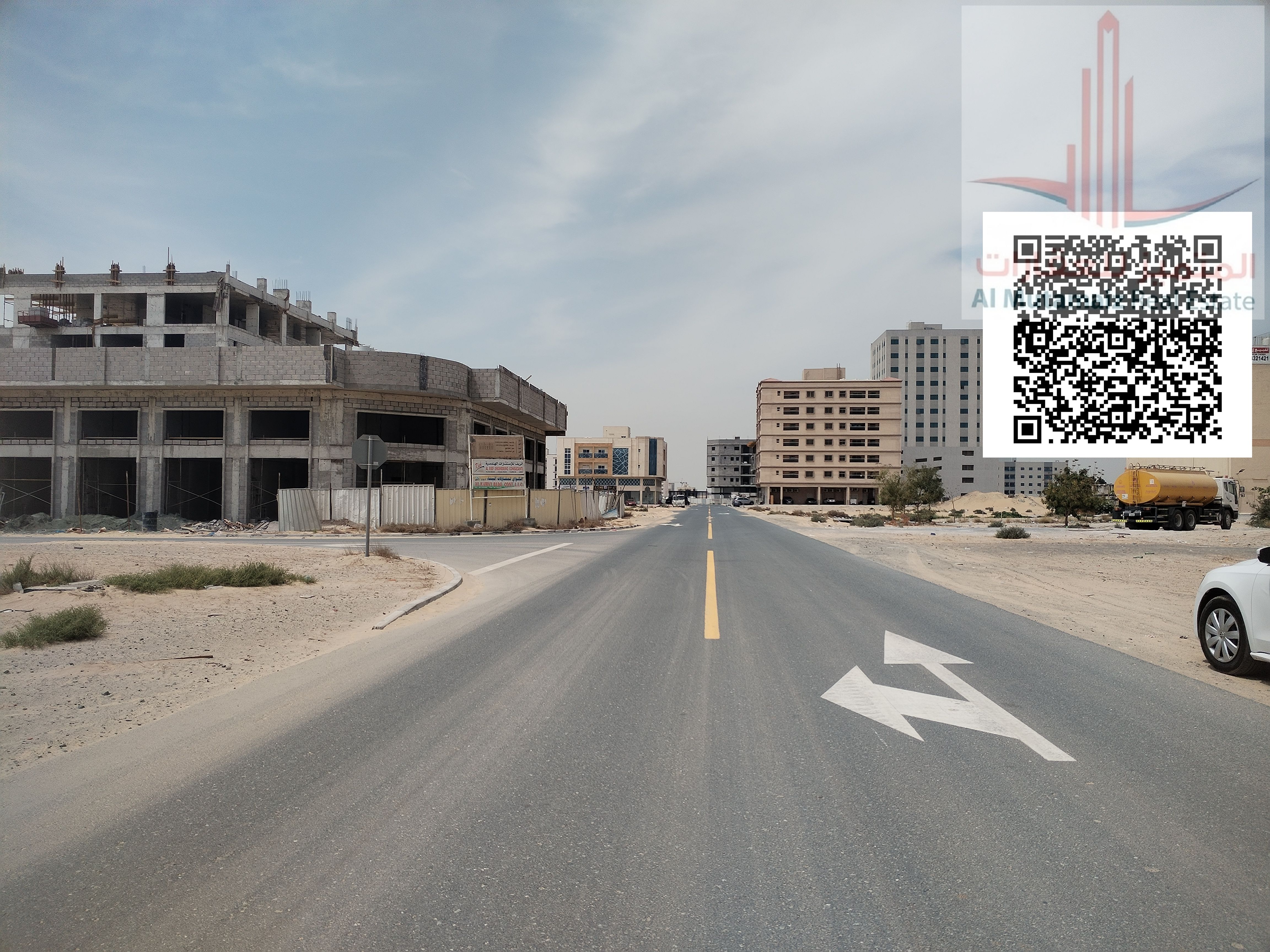 Commercial land for sale in the Emirate of Ajman, in Al Jurf - Industrial Area 3, in an excellent location,