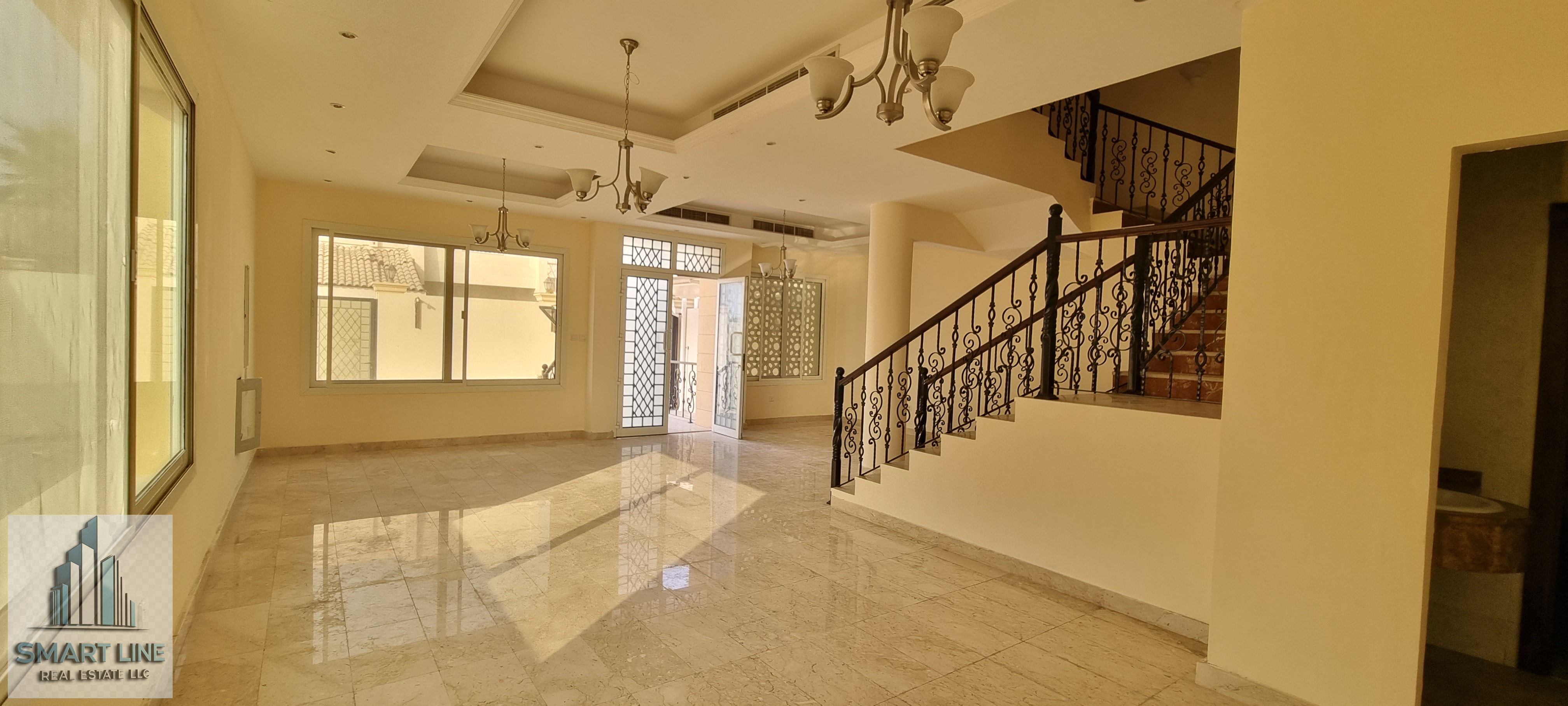 Spacious 4 bedroom Hall Villa With Nice finishing near to Beach Rent 110k