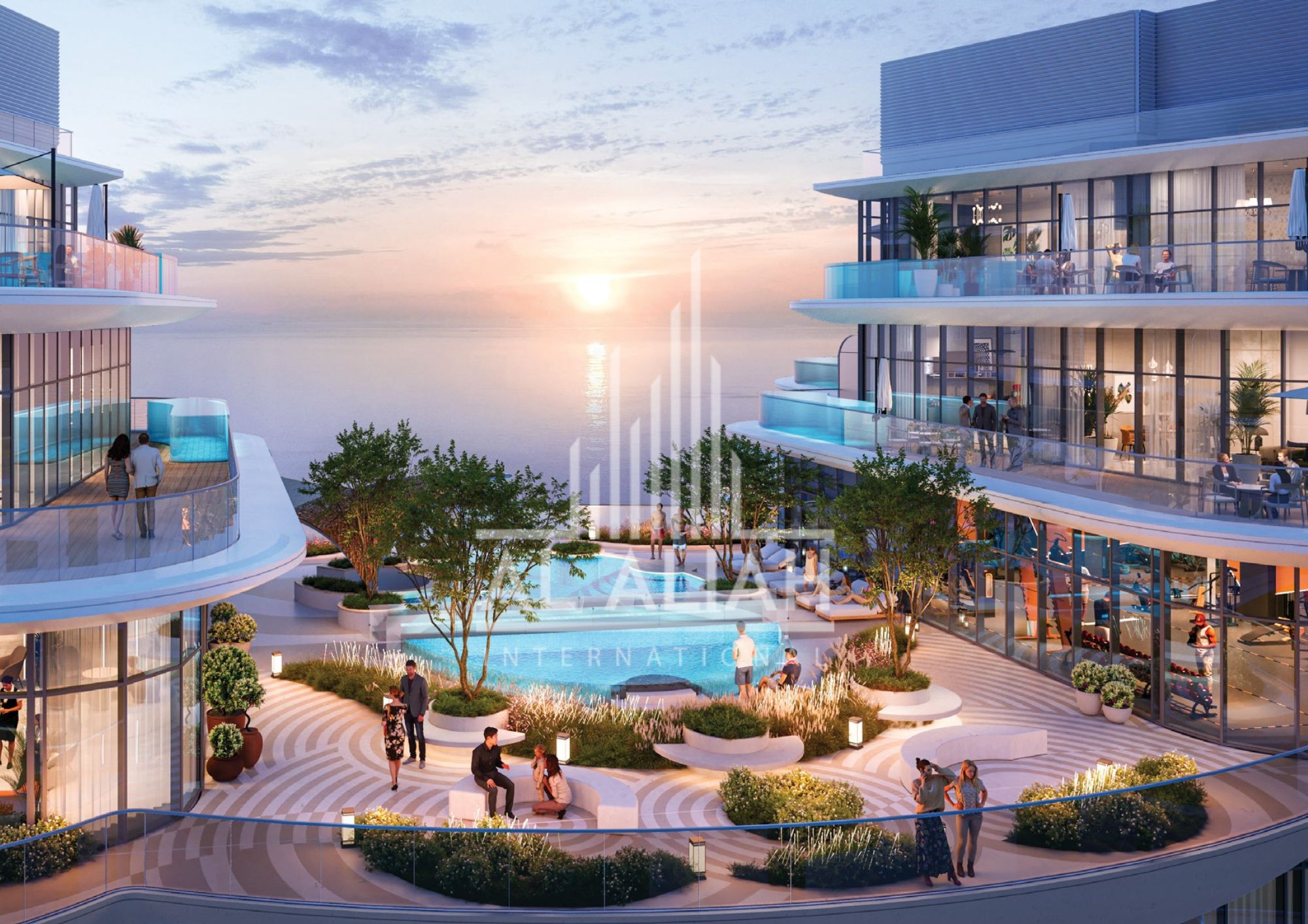 Luxurious Apartment | Beachfront living | Pool view
