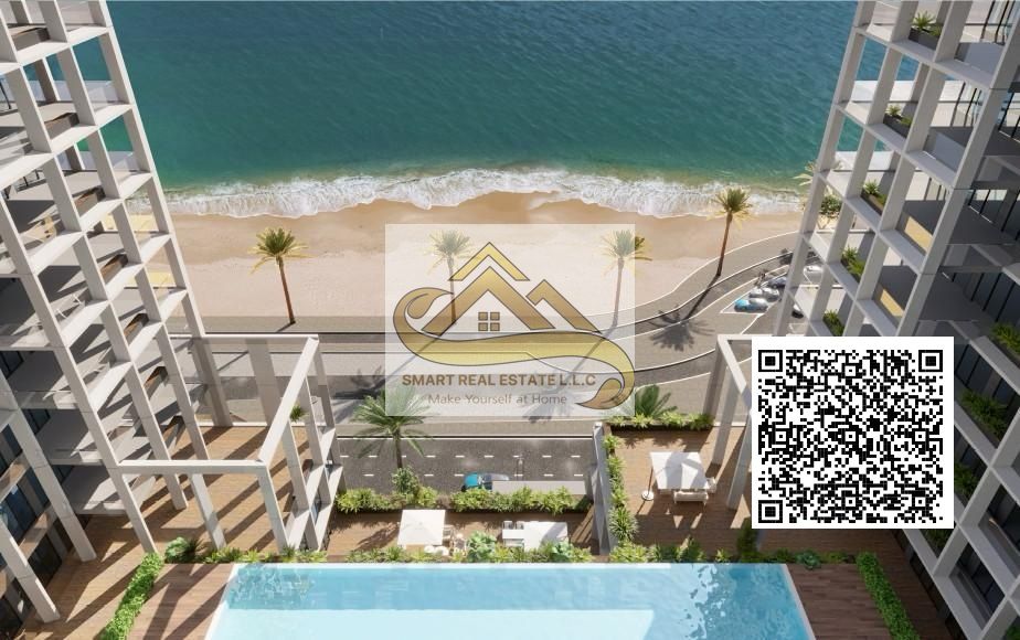 a luxury one two room and a hall big size for sale In the most luxurious towers of Ajman mawjan towers withe theree batherooms andseperate kitchen