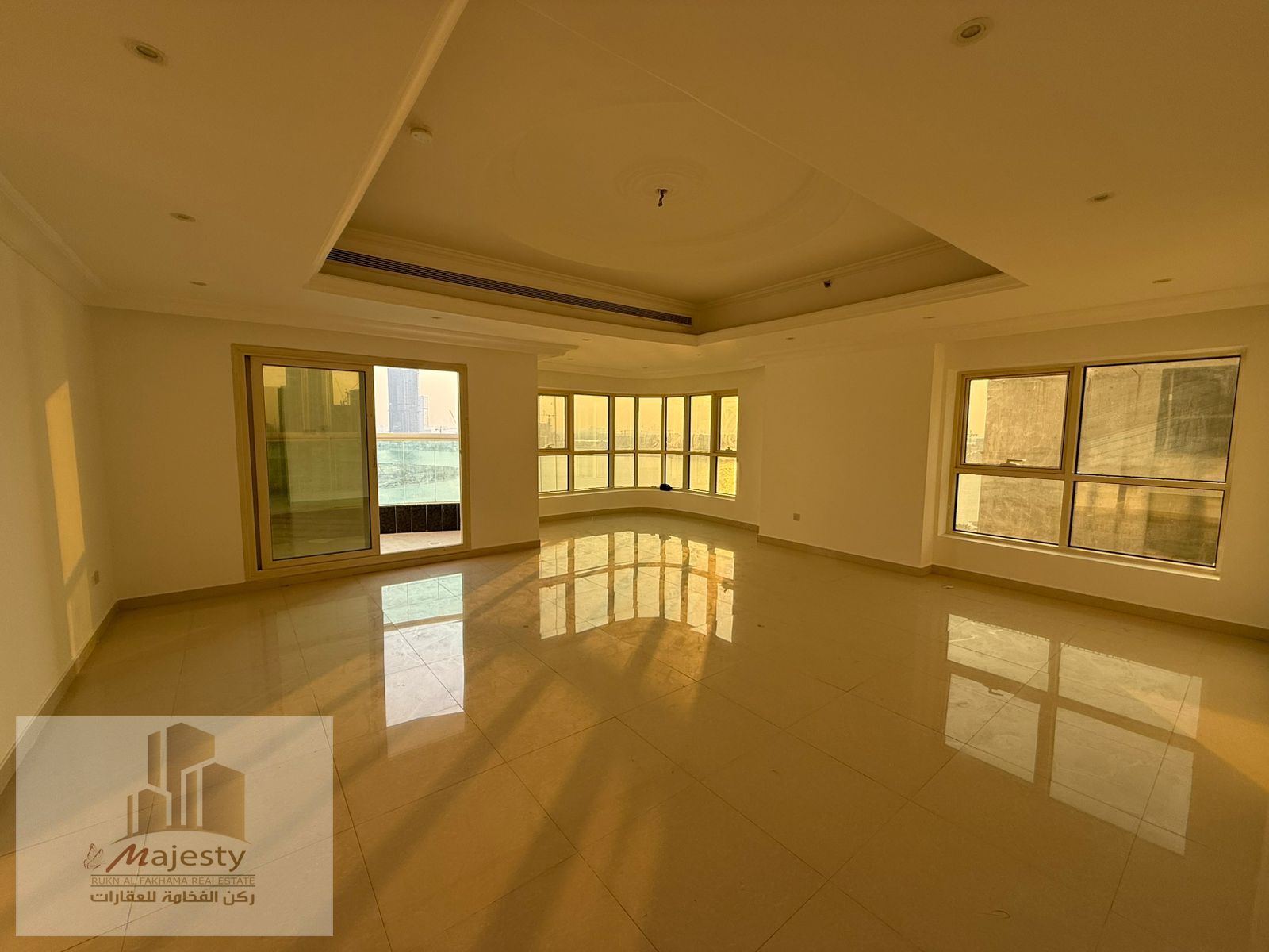 A distinctive apartment with a front view in the Emirate of Sharjah and a breathtaking view of Al Khan Lake, first line on Al Khan Corniche.