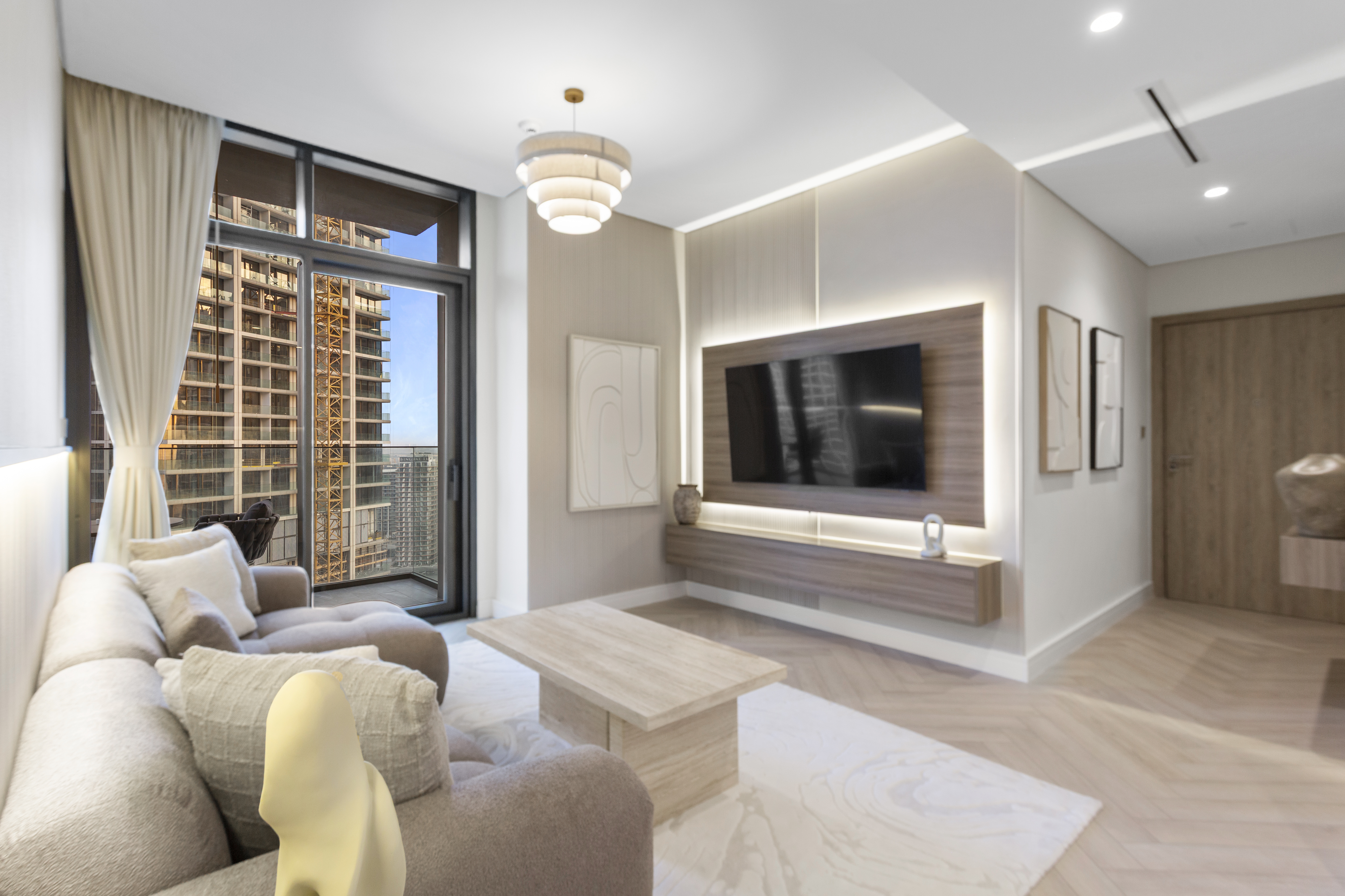 2BR in Peninsula Business Bay | Burj Khalifa & Creek Views | Jacuzzi | Kids Area | All Bills Included