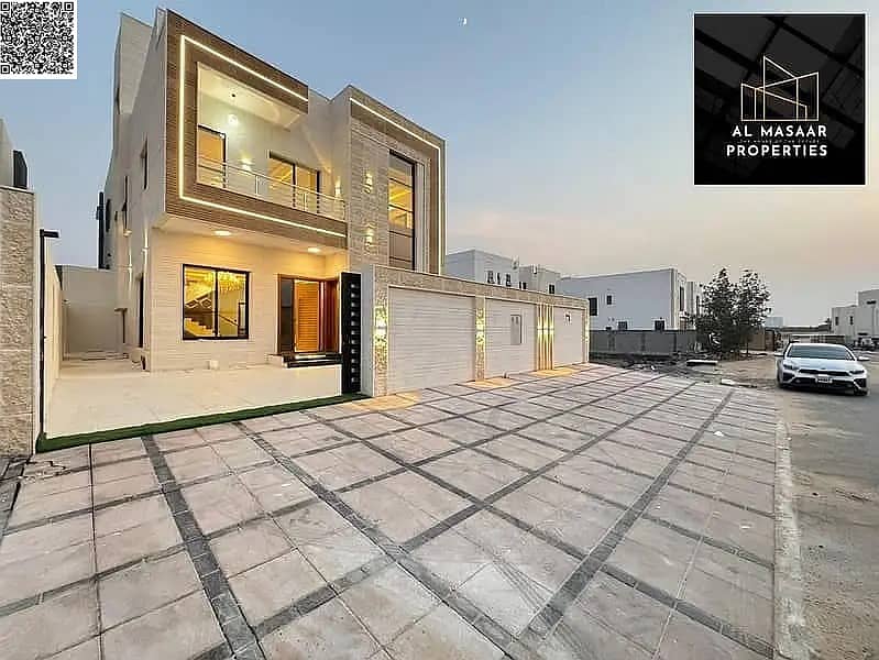 For sale: Modern luxury villa directly from the owner, registration fees included, large building areas, high-end finishes.
