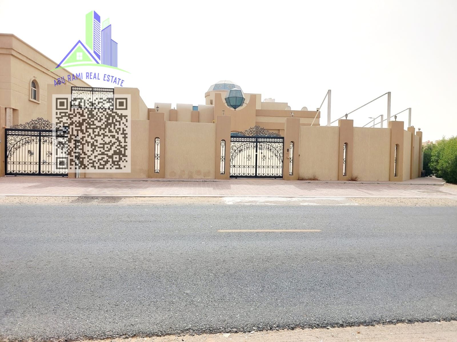 Villa for rent in Ajman, Al Hamidiya area, corner of two streets