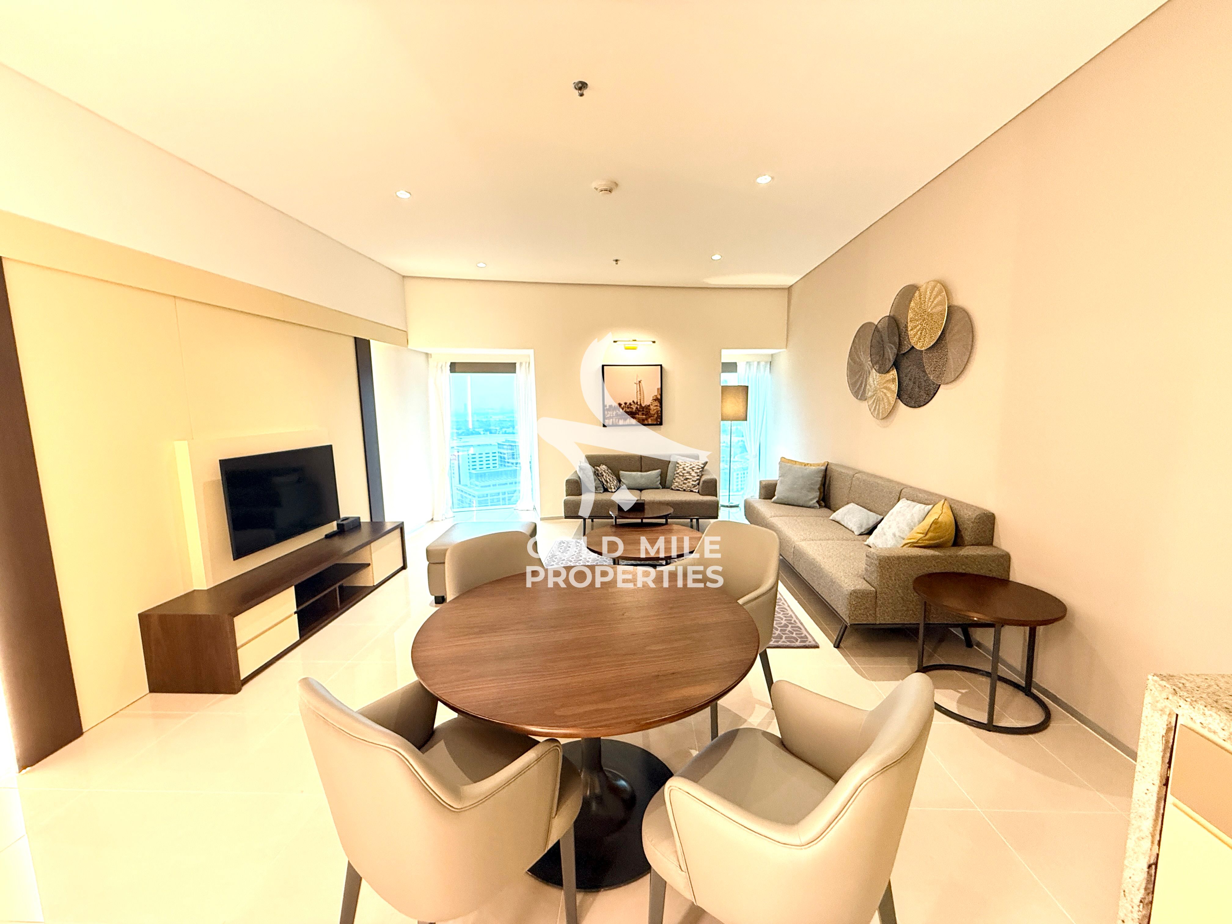Luxury Fully Furnished 2BR with Iconic City Views | Steps from Metro