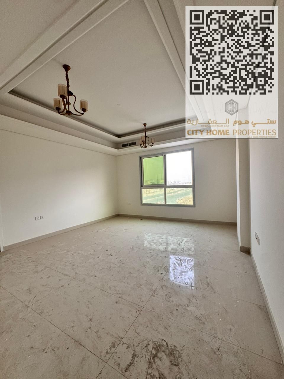 Luxury Apartment for Rent in Al Mowaihat 3 – First Tenant Spacious 3-bedroom apartment with a large living room, featuring: Master bedroom with