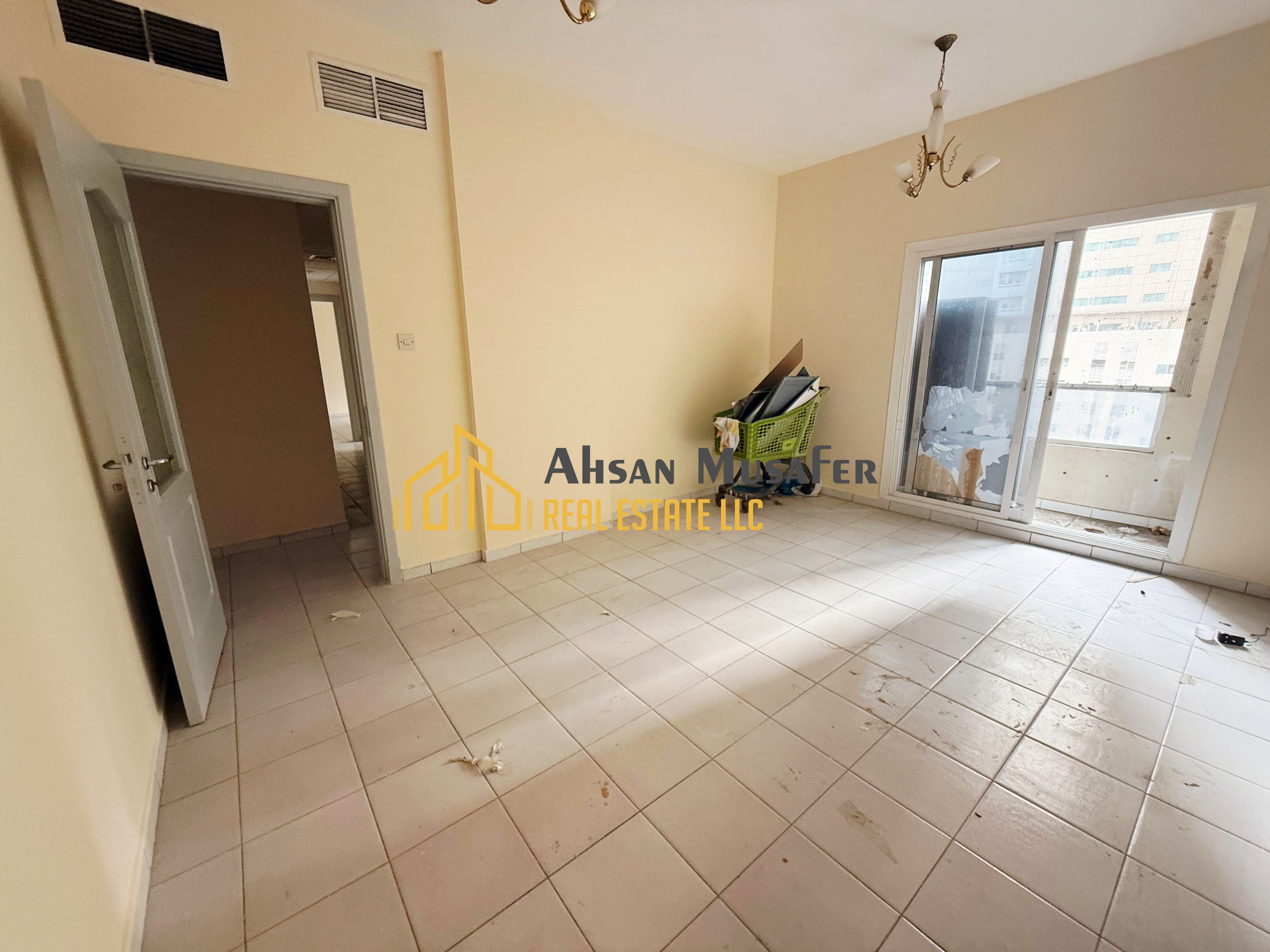 PRIME LOCATION//4CHQS// EASY EXIT TO DUBAI NEAR SAHARA CENTRE AND NEAR RTA BUS STOP LAST UNIT 2BHK WITH 2 WASHROOMS+BALCONY ALSO HAVE
