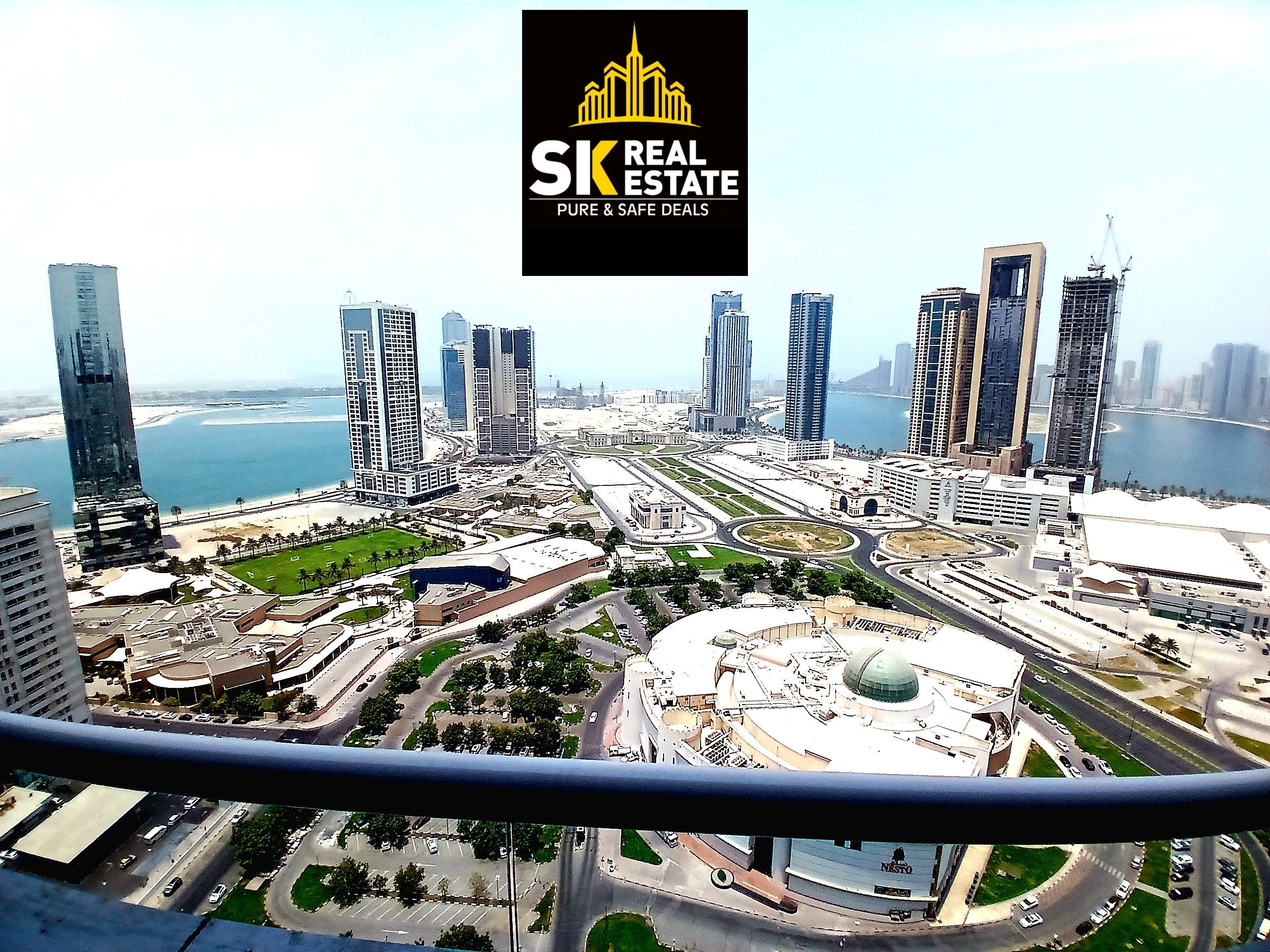 SEA VIEW LUXURIOUS 3 BHK IN 75K IN 4 CHQS WITH GYM SWIMMING POOL KIDS PLAY AREA FREE